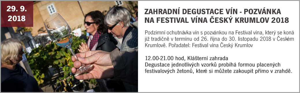 Kláštery Český Krumlov - archív 2018 - 29.9._vino