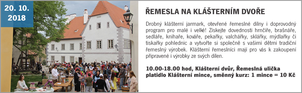 Kláštery Český Krumlov - archív 2018 - 20.10_jarmark