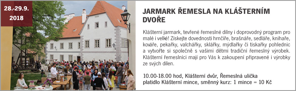 Kláštery Český Krumlov - archív 2018 - 28.9._jarmark